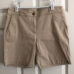 Talbots Khaki shorts, size 6, like new, barely ever worn